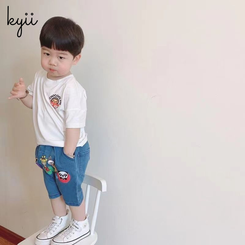 KYII Boy Cotton short sleeve T shirt summer Shirt kyb038